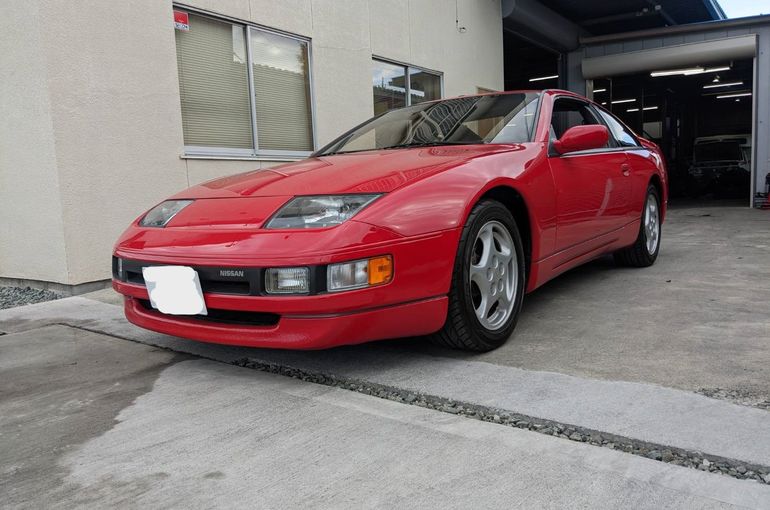旧車　D型ハンドル　ATC　赤　レア！３４パイ jdm 90年代物 フェアレディZコンペ レプリカ[日産Z]ウッドステアリング